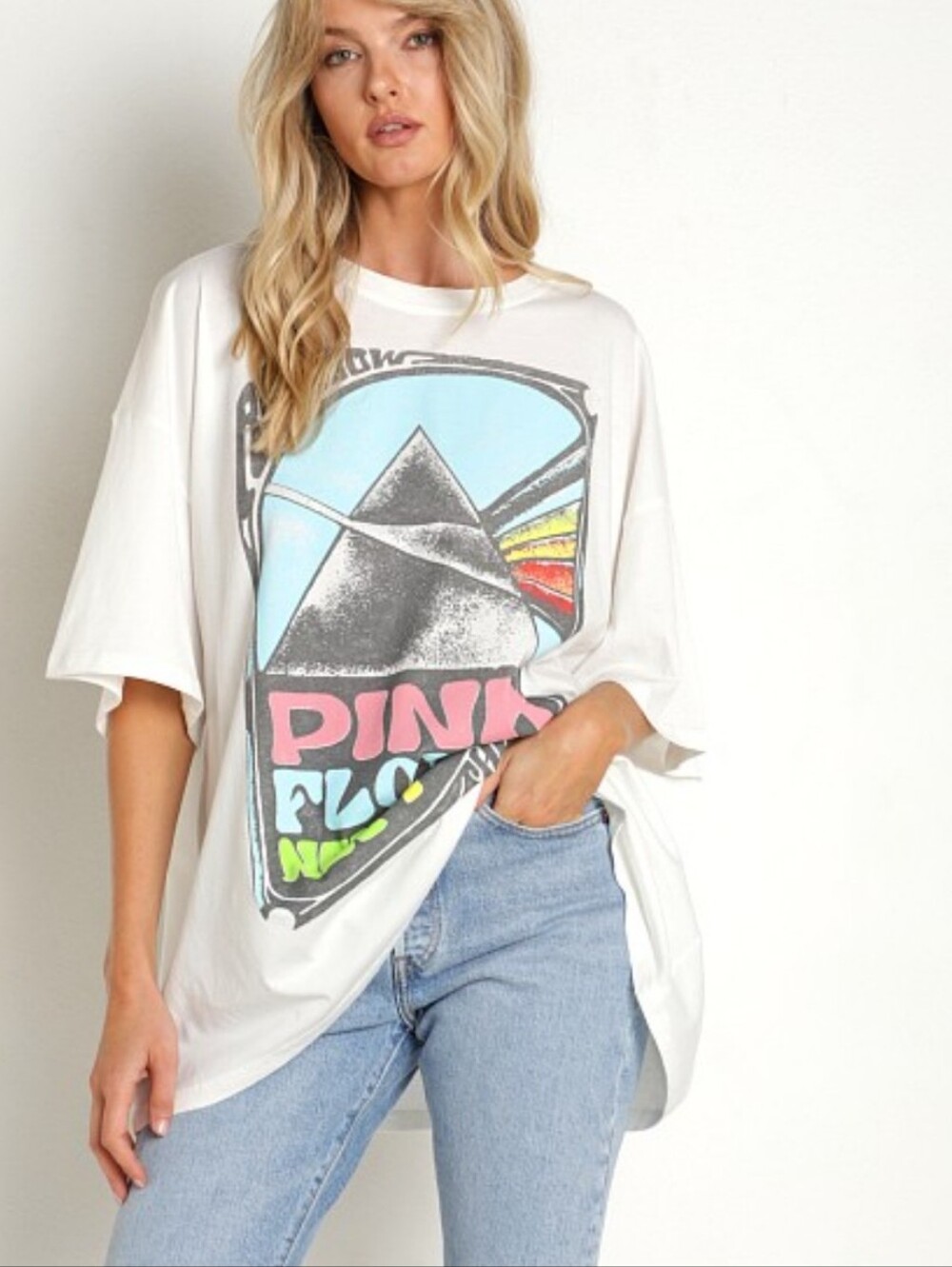 Daydreamer Pink Floyd Mothers Prism Tour Oversize Tee T Shirt